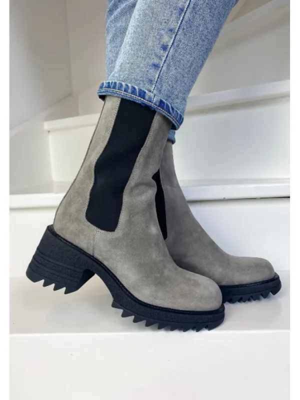 Femme Semerdjian Bottines^-Bottines Mu547M3 Camoscio Inox