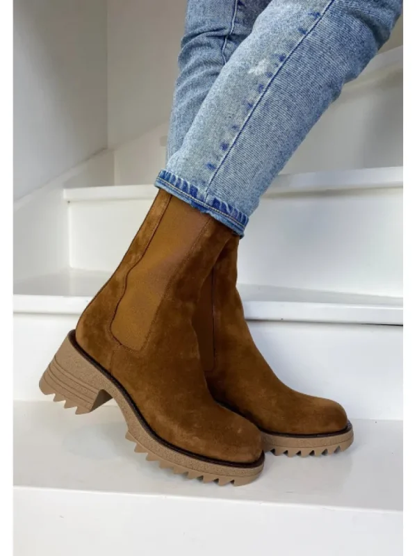 Femme Semerdjian Bottines^-Bottines Mu547M3 Camoscio Fox
