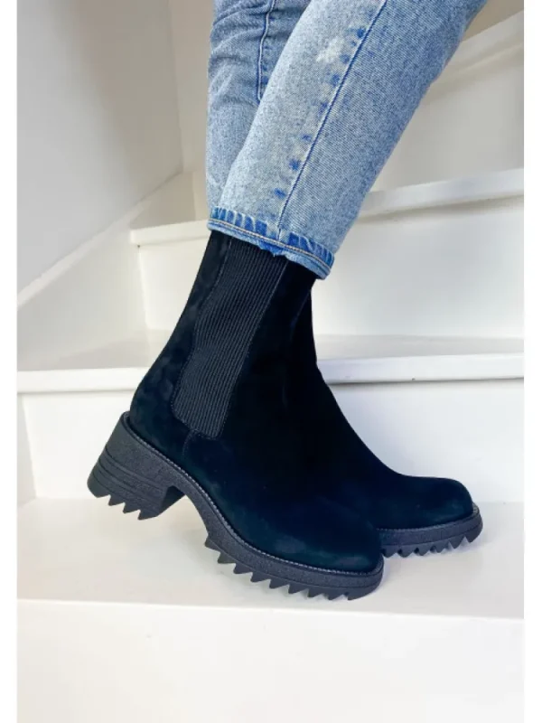 Femme Semerdjian Bottines^-Bottines Mu547M3 Camoscio Nero