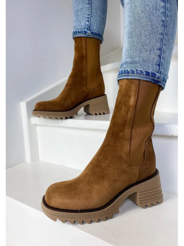 Femme Semerdjian Bottines^-Bottines Mu547M3 Camoscio Fox