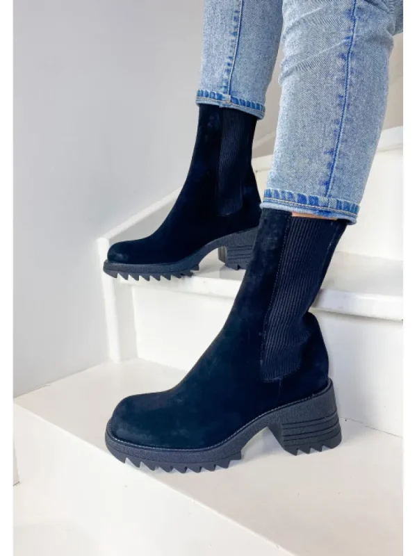 Femme Semerdjian Bottines^-Bottines Mu547M3 Camoscio Nero