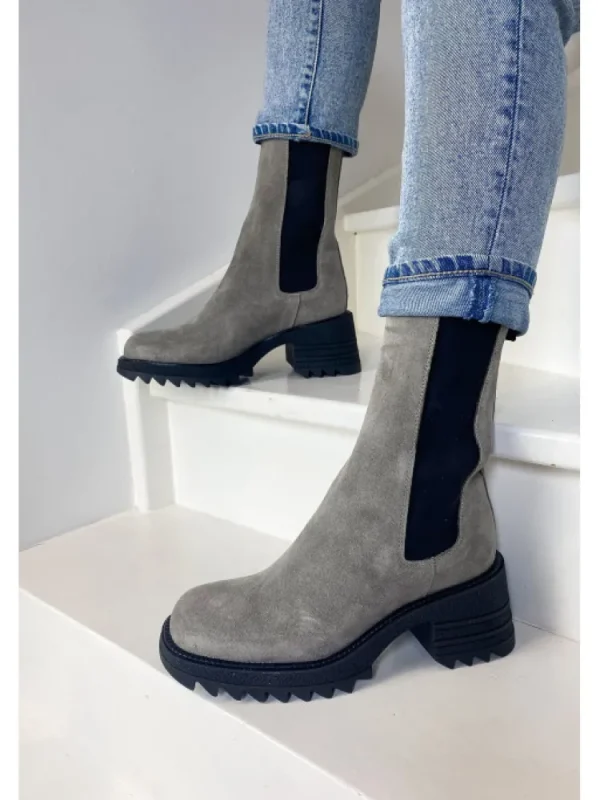 Femme Semerdjian Bottines^-Bottines Mu547M3 Camoscio Inox