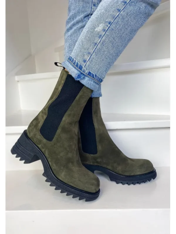 Femme Semerdjian Bottines^-Bottines Mu547M3 Kaki