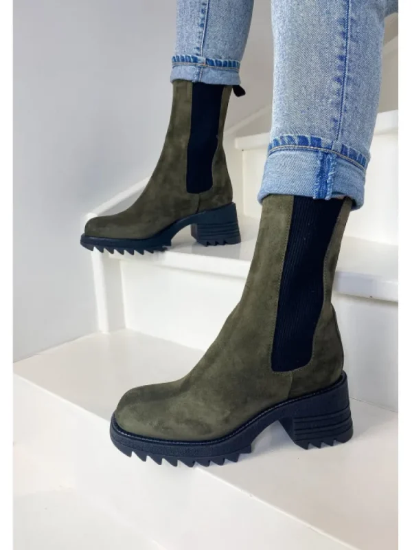 Femme Semerdjian Bottines^-Bottines Mu547M3 Kaki