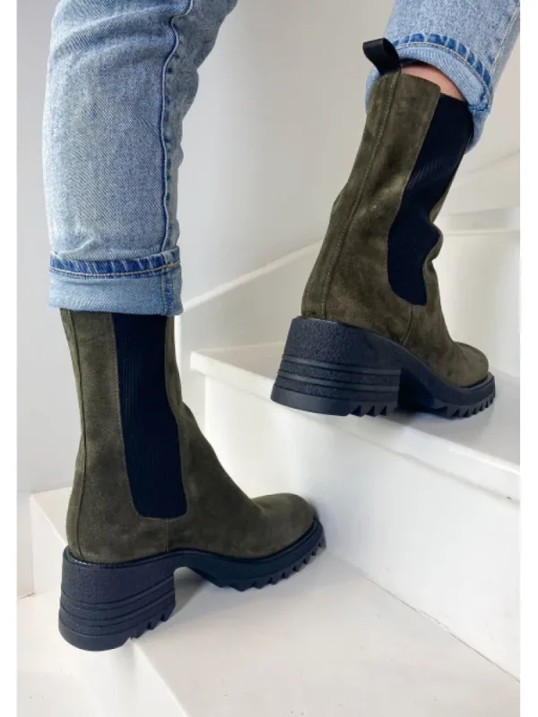 Femme Semerdjian Bottines^-Bottines Mu547M3 Kaki
