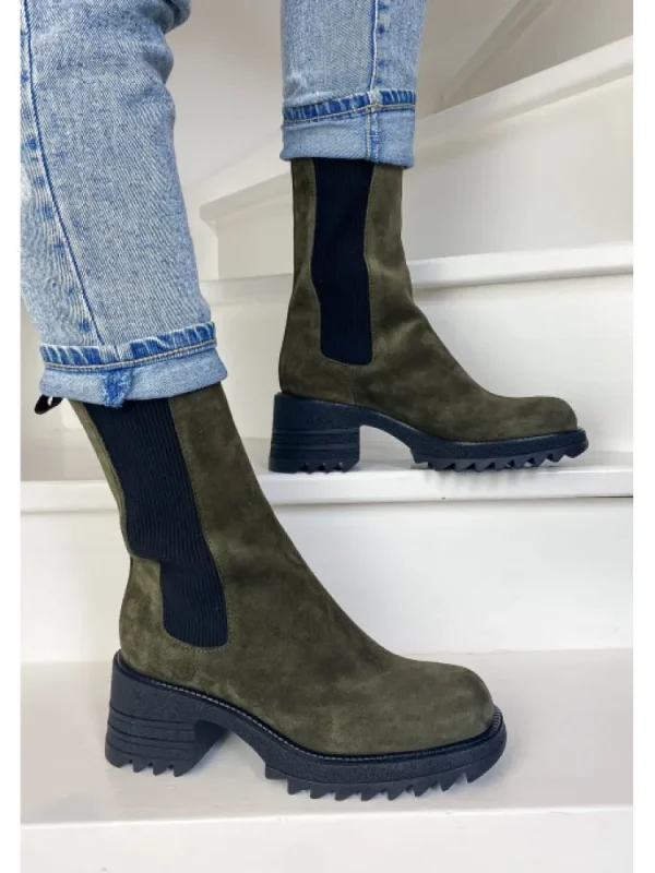 Femme Semerdjian Bottines^-Bottines Mu547M3 Kaki