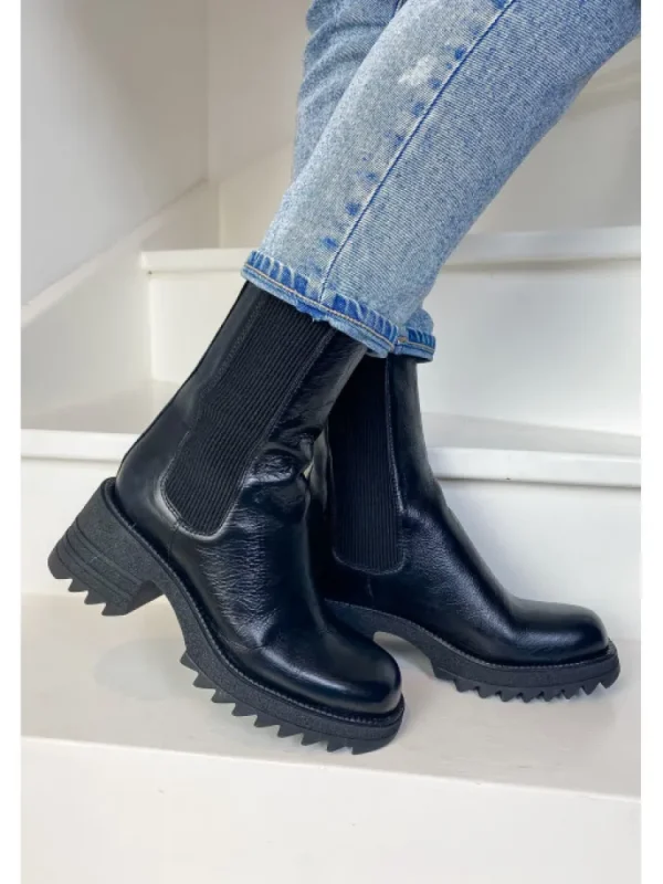 Femme Semerdjian Bottines^-Bottines Mu547M3 Mino Nero