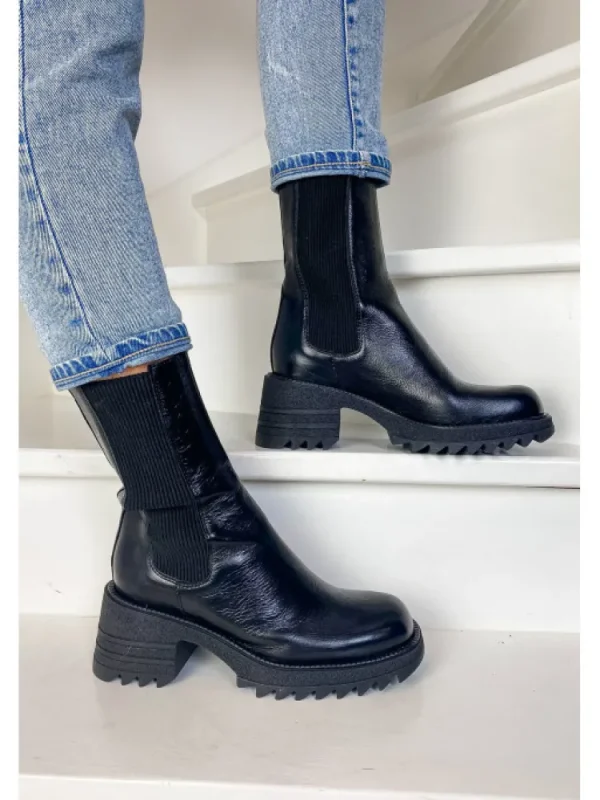 Femme Semerdjian Bottines^-Bottines Mu547M3 Mino Nero