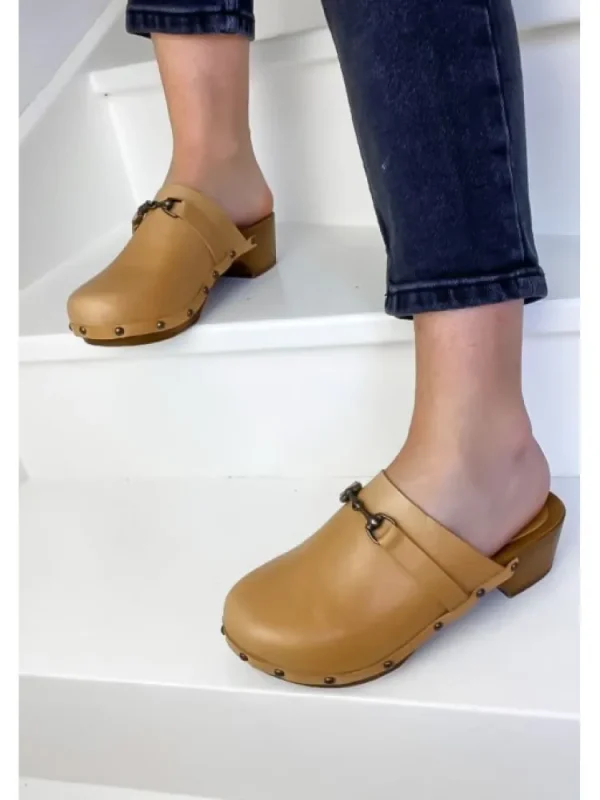 Femme Semerdjian Sandales & Nu-Pieds^-Mules Sabot Zucca Camel