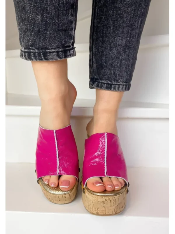 Femme Semerdjian Sandales & Nu-Pieds^-Mules Venezia Fuschia