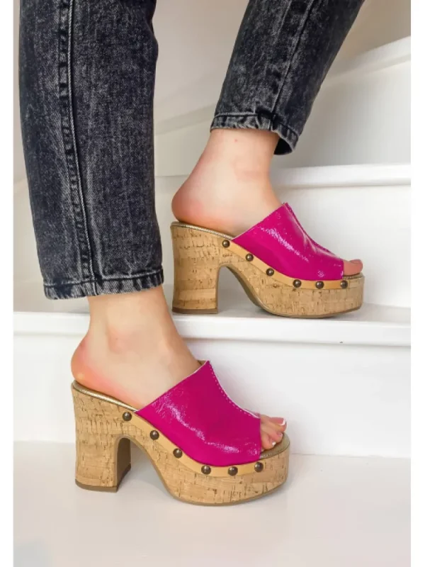 Femme Semerdjian Sandales & Nu-Pieds^-Mules Venezia Fuschia