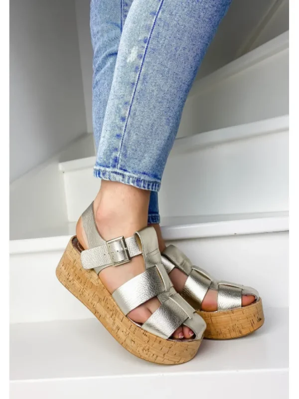 Femme Semerdjian Sandales & Nu-Pieds^-Sandales 2732 Cervo Platino