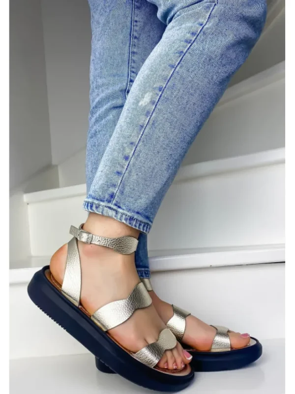 Femme Semerdjian Sandales & Nu-Pieds^-Sandales 2730 Cervo Platino