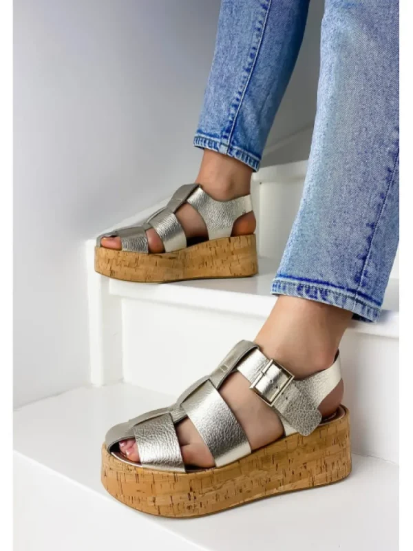 Femme Semerdjian Sandales & Nu-Pieds^-Sandales 2732 Cervo Platino