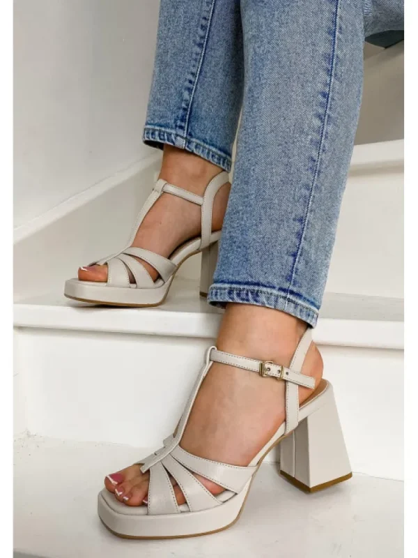 Femme Semerdjian Sandales & Nu-Pieds^-Sandales E102E3 Ivoire