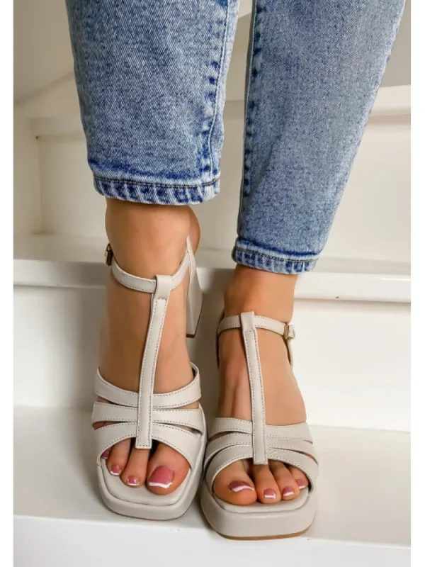 Femme Semerdjian Sandales & Nu-Pieds^-Sandales E102E3 Ivoire