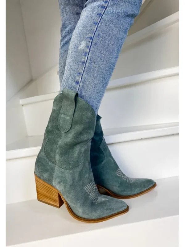 Femme Semerdjian Bottes^-Santiag M690M3 Camoscio Hunter