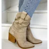 Femme Semerdjian Bottes^-Santiag M690M3 Camoscio Corda