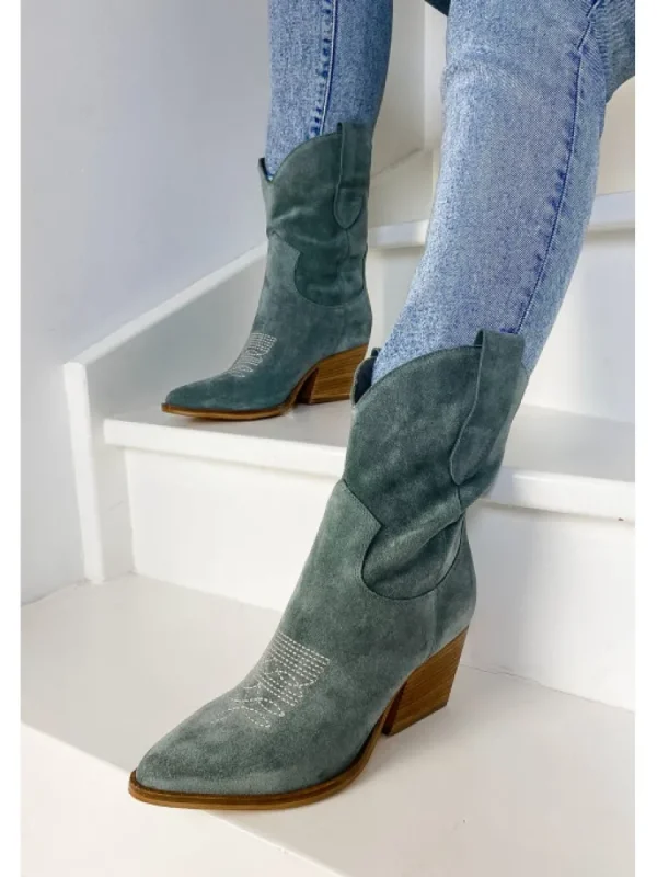 Femme Semerdjian Bottes^-Santiag M690M3 Camoscio Hunter