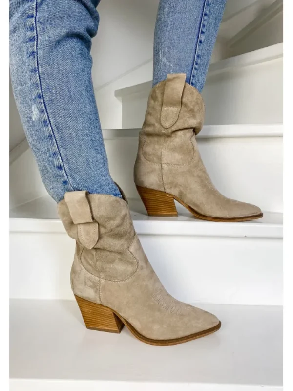 Femme Semerdjian Bottes^-Santiag M690M3 Camoscio Corda