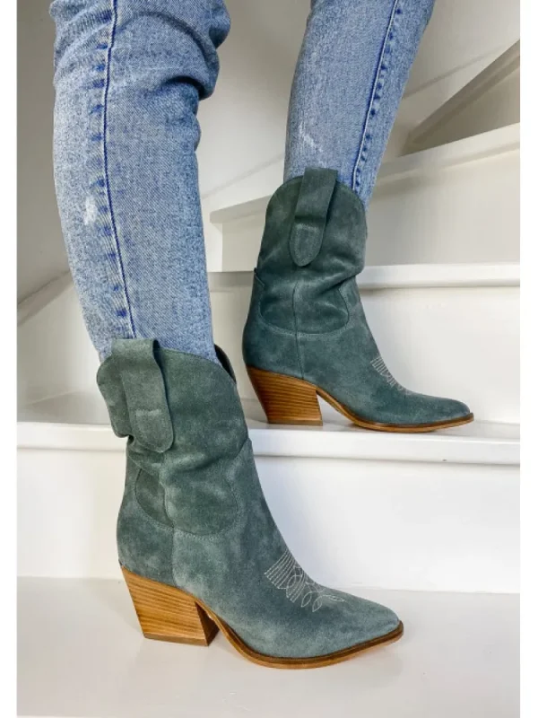 Femme Semerdjian Bottes^-Santiag M690M3 Camoscio Hunter