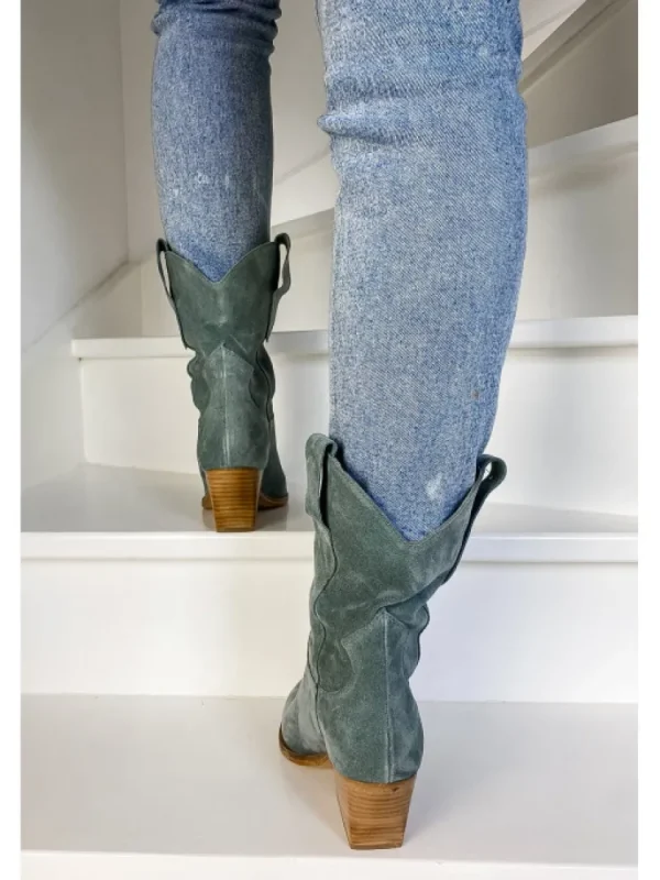 Femme Semerdjian Bottes^-Santiag M690M3 Camoscio Hunter