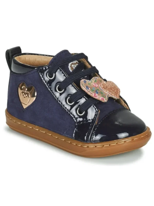 Enfants Shoo pom Bottes & Bottines^-Bottines Bouba Heart Dust Navy