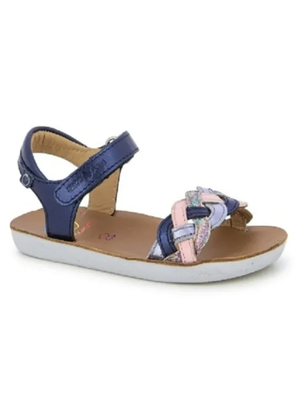 Enfants Shoo pom Sandales & Nu-Pieds^-Sandales Fille Goa Wowo Marine/Rose