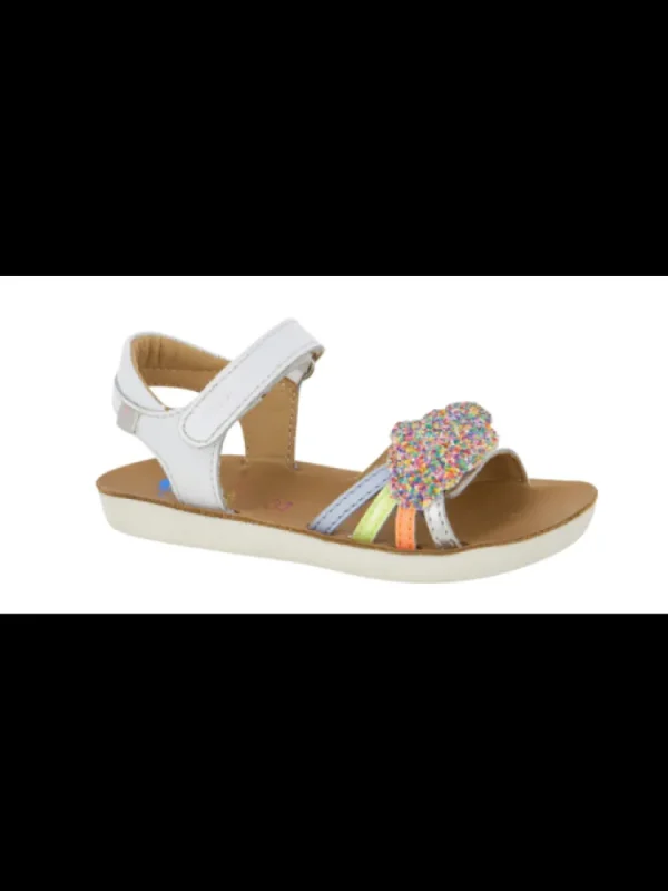 Enfants Shoo pom Sandales & Nu-Pieds^-Sandales Fille Goa Multi White