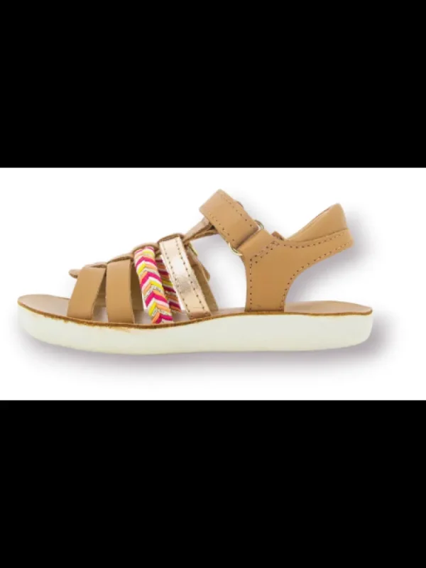 Enfants Shoo pom Sandales & Nu-Pieds^-Sandales Fille Goa Spart Nat Laminato