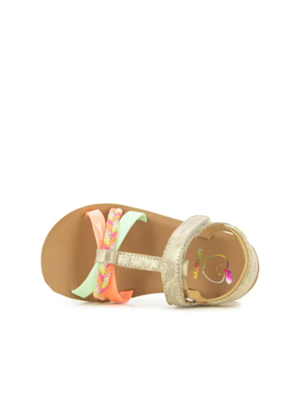 Enfants Shoo pom Sandales & Nu-Pieds^-Sandales Fille Goa Salome Shine Beige