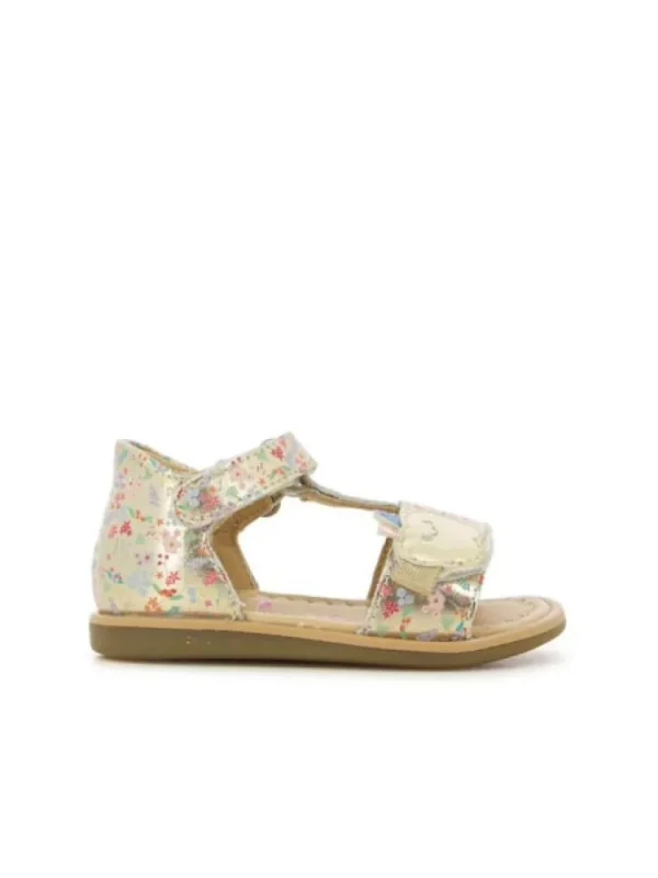 Enfants Shoo pom Sandales & Nu-Pieds^-Sandales Fille Tity Apple Platine