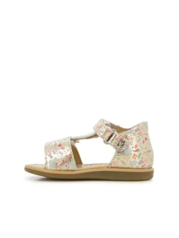 Enfants Shoo pom Sandales & Nu-Pieds^-Sandales Fille Tity Apple Platine
