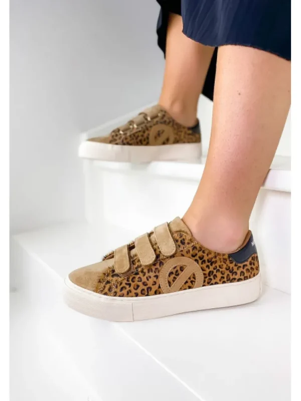 Femme No Name Baskets^Sneakers Arcade Straps Side Leopard-