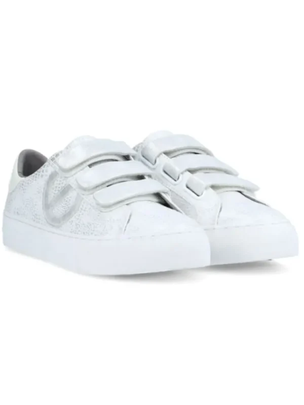 Femme No Name Baskets^Sneakers Arcade Straps Side White-