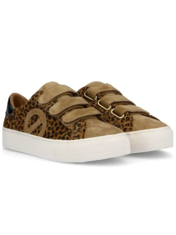 Femme No Name Baskets^Sneakers Arcade Straps Side Leopard-