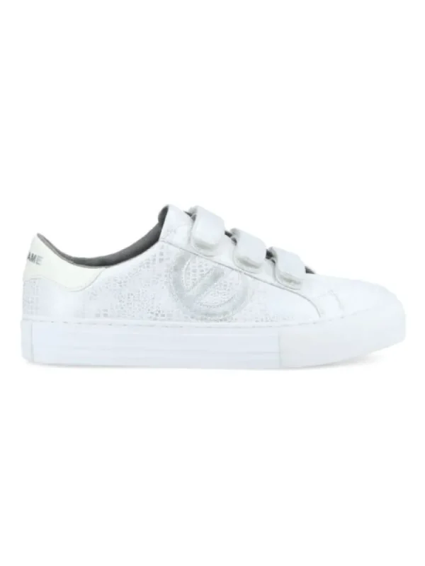 Femme No Name Baskets^Sneakers Arcade Straps Side White-