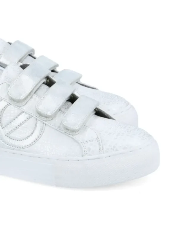 Femme No Name Baskets^Sneakers Arcade Straps Side White-