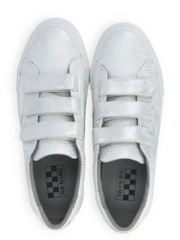 Femme No Name Baskets^Sneakers Arcade Straps Side White-