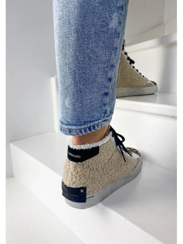 Femme Crime London Baskets^Sneakers High Top Distressed