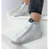 Femme Crime London Baskets^Sneakers High Top Heritage White-