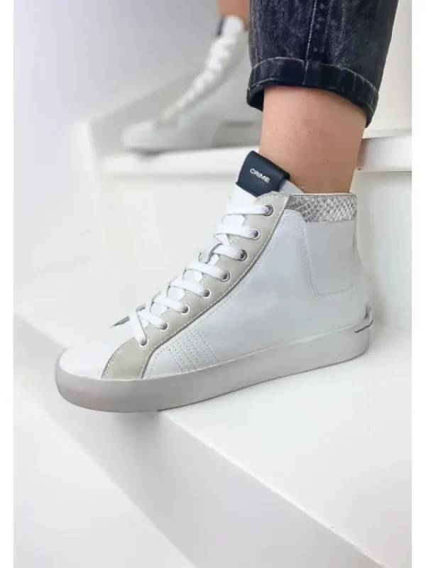 Femme Crime London Baskets^Sneakers High Top Heritage White-