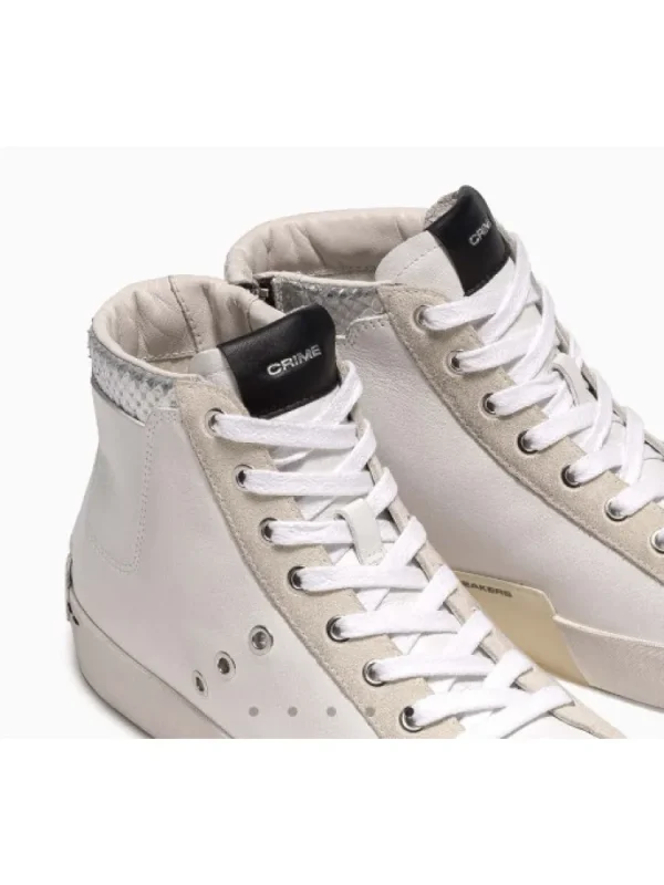 Femme Crime London Baskets^Sneakers High Top Heritage White-