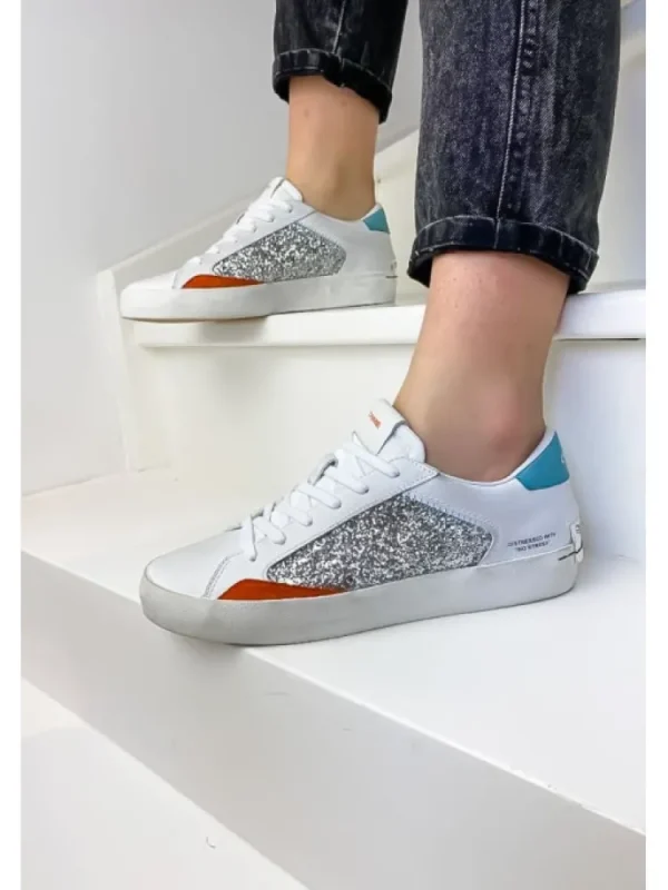 Femme Crime London Baskets^Sneakers Low Top Distressed Multicolor-