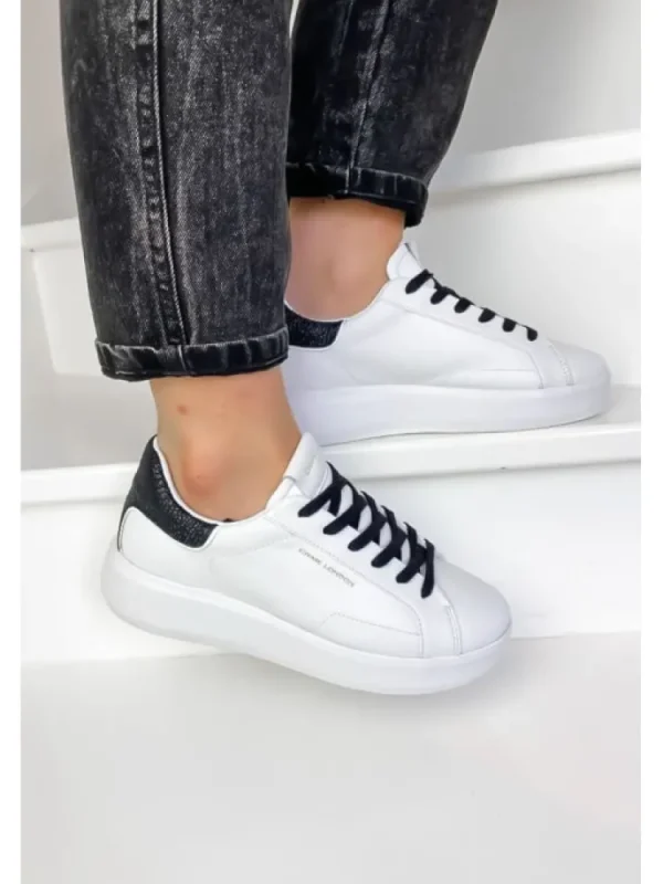 Femme Crime London Baskets^Sneakers Low Top Level Up White-