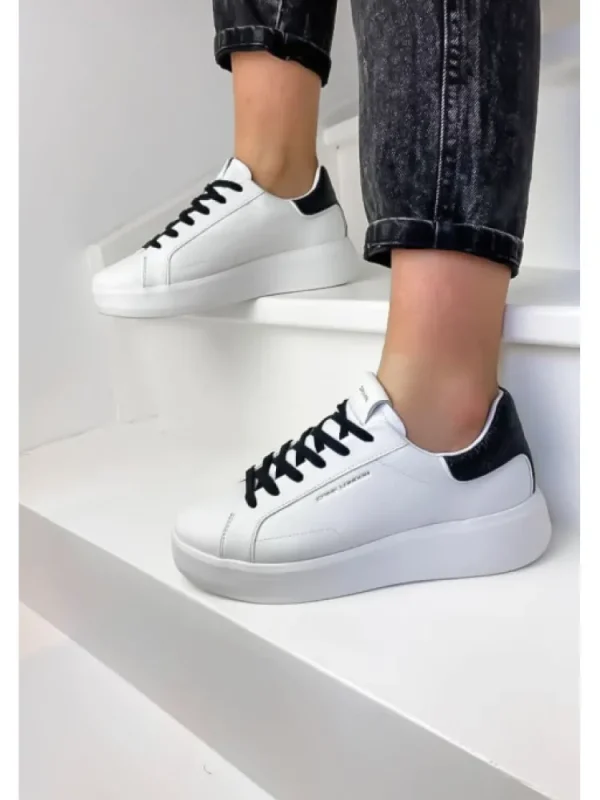 Femme Crime London Baskets^Sneakers Low Top Level Up White-