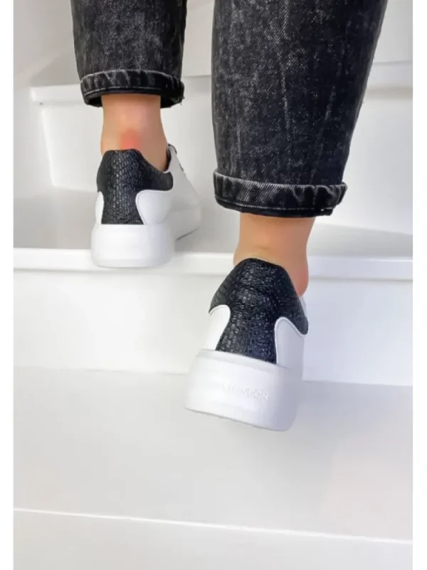 Femme Crime London Baskets^Sneakers Low Top Level Up White-