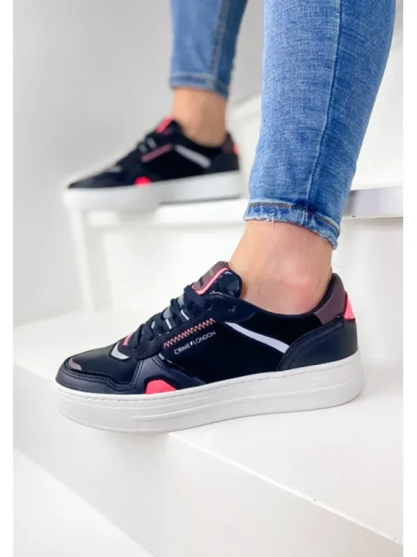 Femme Crime London Baskets^Sneakers Low Top Off Court Black-