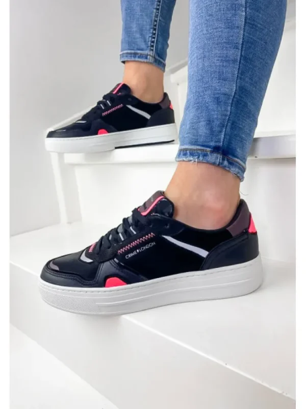 Femme Crime London Baskets^Sneakers Low Top Off Court Black-