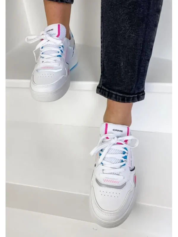 Femme Crime London Baskets^Sneakers Low Top Off Court Multicolor-